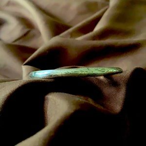 925 Sterling etched dainty bracelet